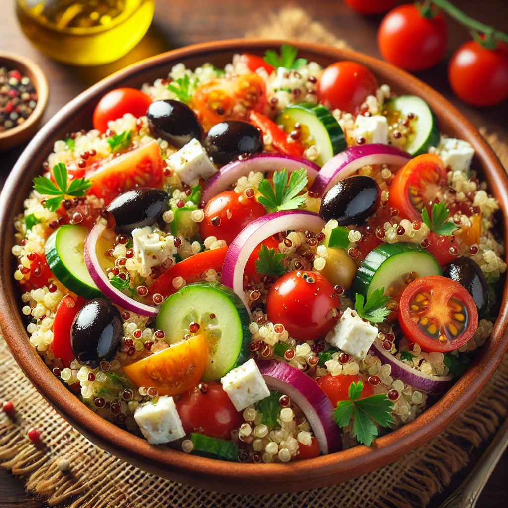 Mediteranska Salata sa Kinoa i Povrćem